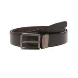 Tommy Hilfiger MenS Reversible Leather Belt Fresno Plus Black+Tan, Size L 1M | Formal Belt For MenS | Adjustable