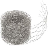 Real Metal Chicken Wire Craft Ribbon Roll - (Silver, 1 Roll 2.25 inch x 15 feet)