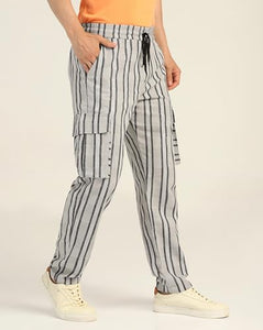 Toplot Men'S Regular Casual Pants (Strip-Trouser-5206-Off 36_Off White,Off White,36,B0DJKXXHKG