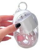 Buntychiku Travel Cable Organizer Practical Earbud Pouch For Earphones Lipstick Earbuds 9.5Cmx5.5Cmx14Cm White|Portable Audio & 