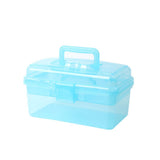 BangQiao Multipurpose Plastic Art and Craft Supply Storage Container Bin Case with Removable Tray and Handle, First Aid Box Orga