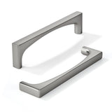 khtumeware 2 Pack Solid Handles 6-Inch(152mm) Brushed Nickel Cabinet Pulls,Heavy Duty for Kitchen Cabinets, Cupboards, Drawers a