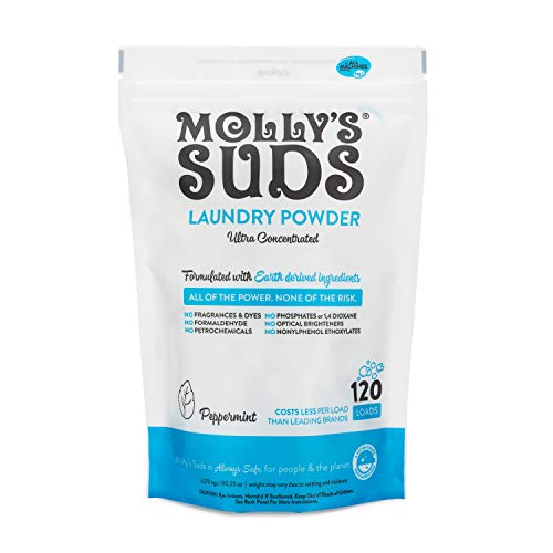 Molly's Suds Original Laundry Detergent Powder | Natural Laundry Detergent for Sensitive Skin | Earth-Derived Ingredients, Stain