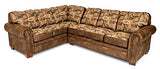 American Furniture Classics Model River Bend Two Piece Sectional Sofa, Brown