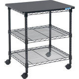 Interion® Deskside Wire Machine Stand 24W X 20D X 27H Black