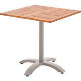 Global Industrial 27-1/2 Square Outdoor Teakwood Caf Table Tan