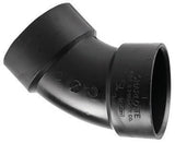 ELBOW 45 ABS DWV 2 HXH (Pack of 1)