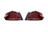 OLM Spec CR Tail Lights (Red Lens, Black Base) - 2015-2021 Subaru WRX & STI