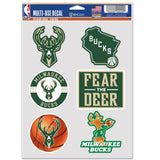 Milwaukee Bucks Decal Multi Use Fan 6 Pack Special Order