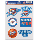 Oklahoma City Thunder Decal Multi Use Fan 6 Pack Special Order