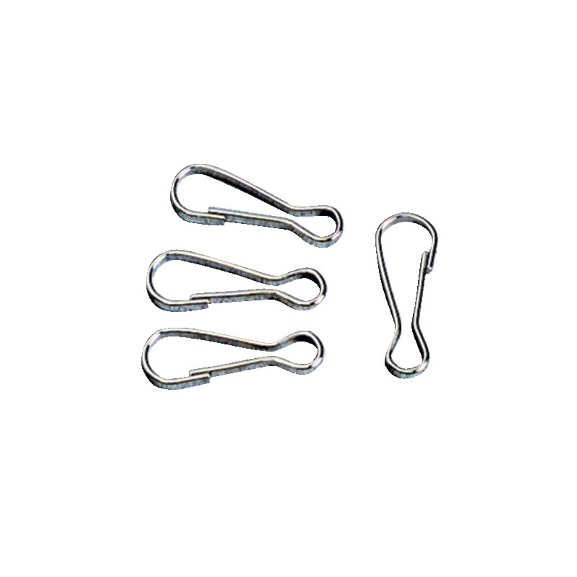 Pepperell Braiding Nickel Plated Lanyard Hook, 1 In, Pack Of 144