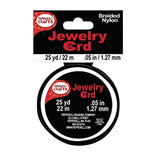 Pepperell Braiding Shiny Jewelry Cord, 1.5 Mm X 25 Yd, Black