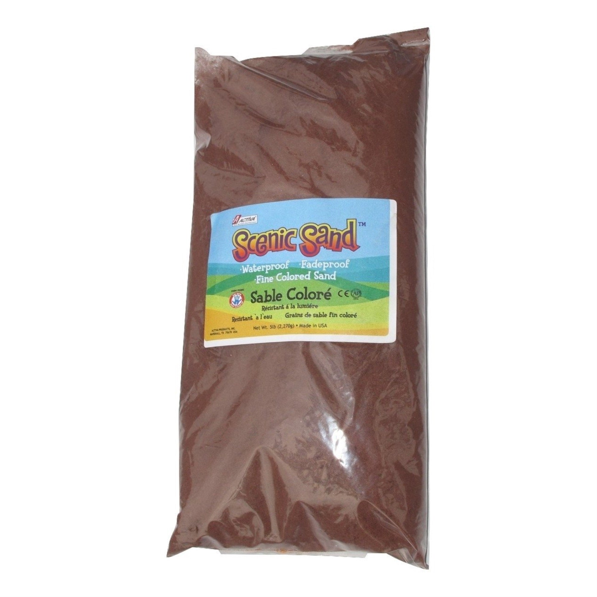 Activa 5 Lb. Bag Of Colored Sand - Scenic Sand - Dark Brown