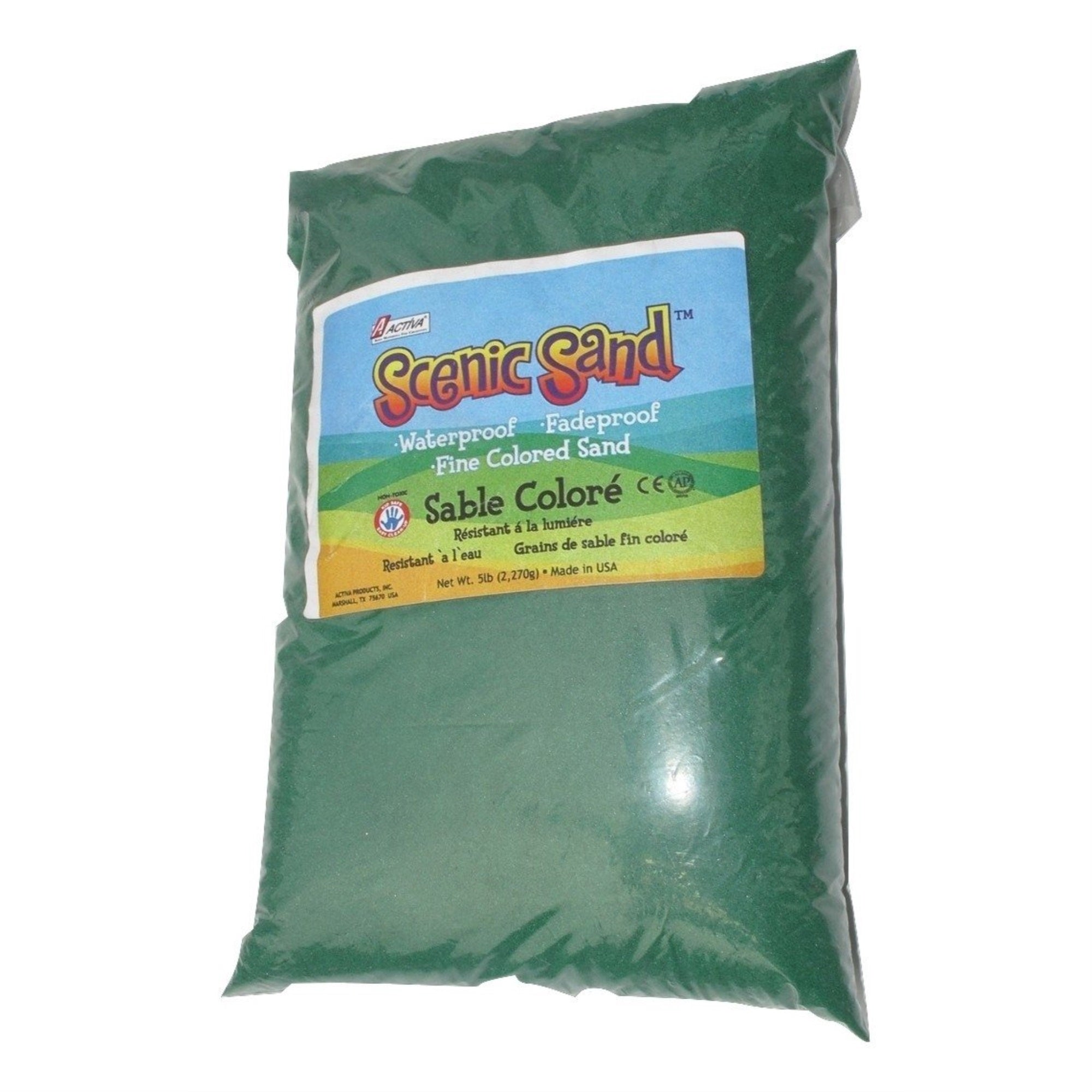 Activa 5 Lb. Bag Of Colored Sand - Scenic Sand - Forest Green