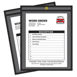 Shop Ticket Holders, Stitched, One Side Clear, 8-1/2 X 11, 25/Bx, 45911