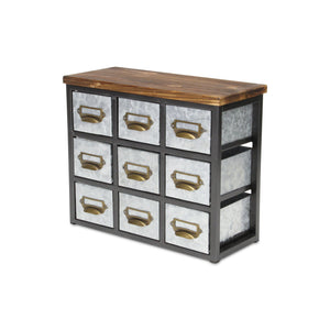 Arben 9 Slot Galvanized Table Organizer