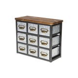 Arben 9 Slot Galvanized Table Organizer