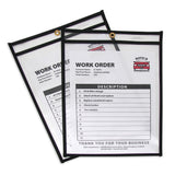 Shop Ticket Holders, Stitched, Both Sides Clear, 9 X 12, 25/Bx, 46912