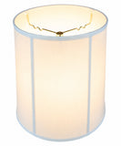 12x14x15 White Shantung Fabric Drum Lampshade