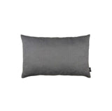 Set Of Two 12 X 20 gray Zippered Polyester Lumbar Pillow cover