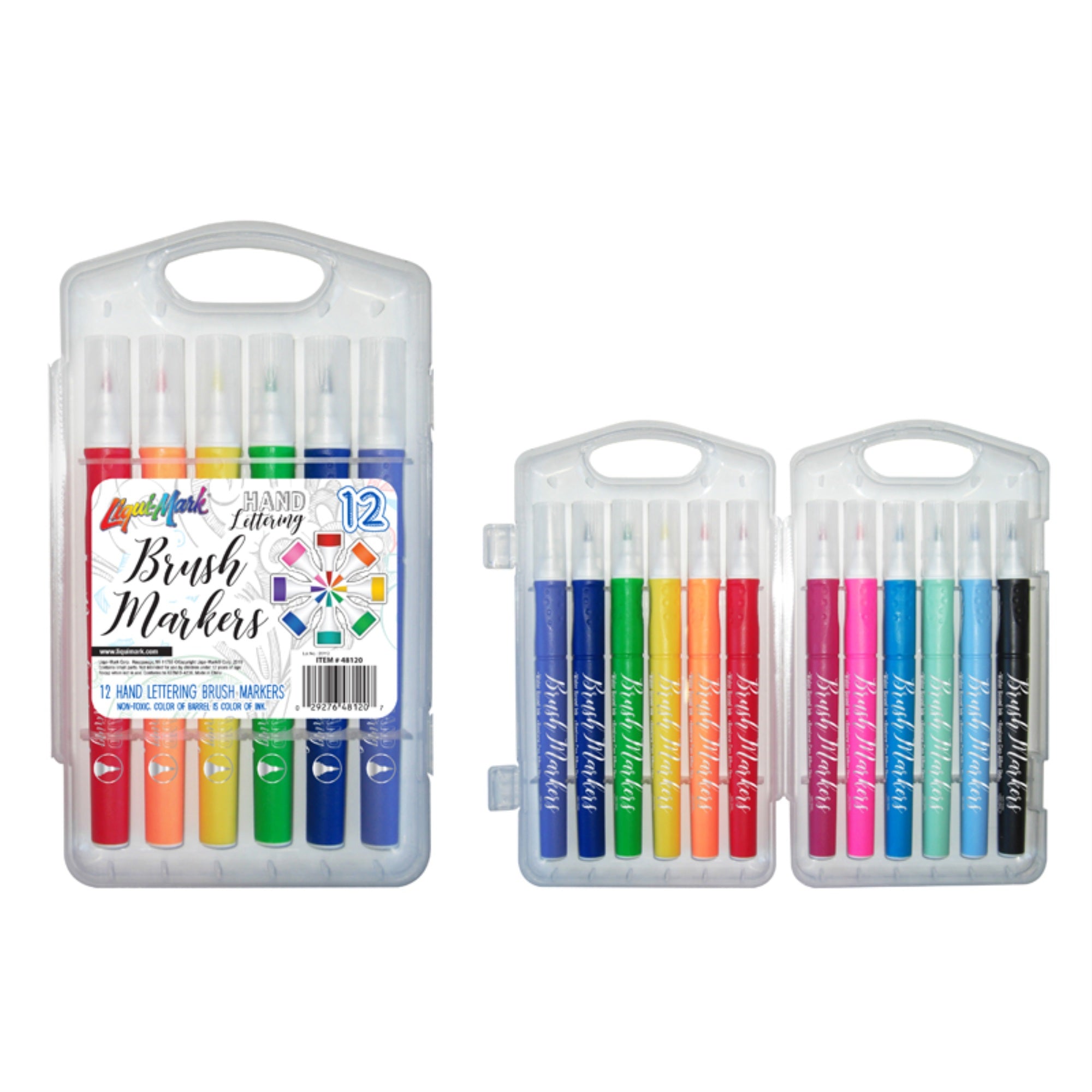 12Pk Watercolor Brush Tip Markers