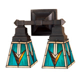 12W Valencia Mission 2 Lt Wall Sconce