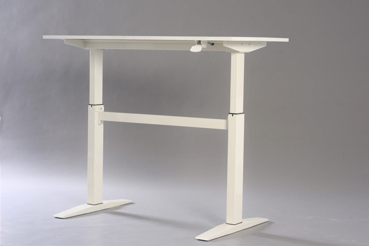 Manual Adjustable Working Desk In White Color