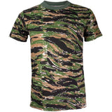 Mens Short Sleeve TShirt Tiger Stripe Large