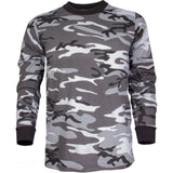 Mens Long Sleeve TShirt Urban Camo Small