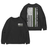 Vintage Green Line Crewneck Sweatshirt Black - Xl