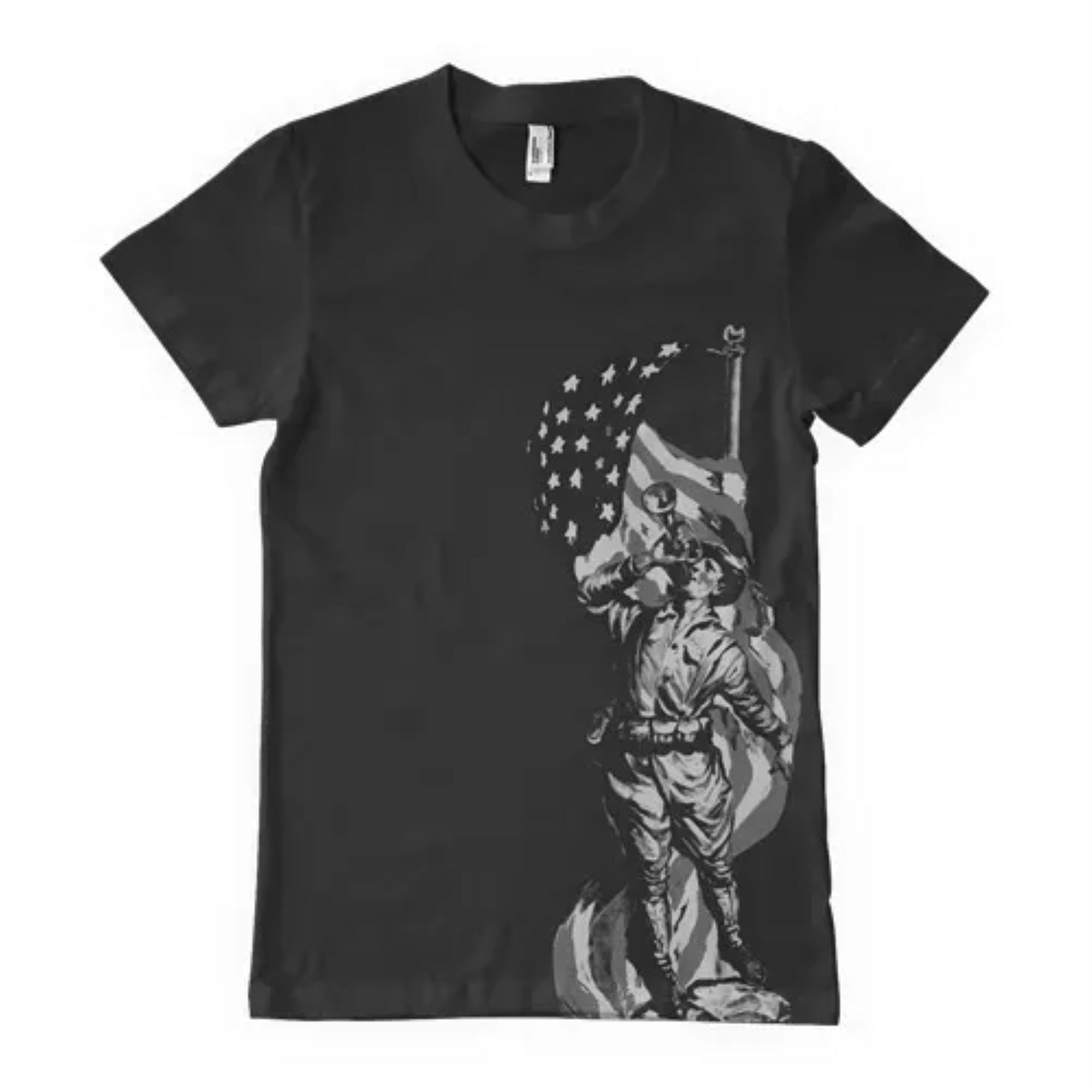 An American Patriot Men'S T-Shirt Black - Small