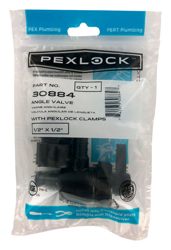 Angle Valve W/Clmps 1/2'' (Pack Of 1)