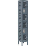 Global Industrial Infinity® 2-Tier 2 Door Ventilated Locker 12Wx12Dx78H Unassembled