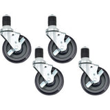 Caster Kit For Stainless Steel Workbenches - Set Of 4 Of 5 Swivel Locking Casters