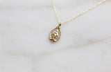 14k Gold Miraculous Medal Necklace