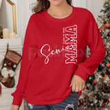Class of 2026 Senior MAMA Sweatshirt | Graduation Mom Crewneck | Senior 2026 Mama Graphic Shirt | Proud Graduation Mother Jumper | Retro Varsity Senior Mom Pullover | Graduation Gift for Mom