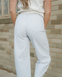Lennox Stripe Casual Barrel Jeans