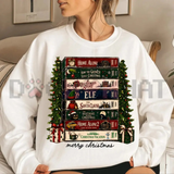 Retro Holiday VHS Tapes Graphic Sweatshirt - Vintage Christmas Movie Night Cotton Blend Unisex Crewneck Pullover
