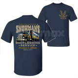 Snowman's Bootlegging Service T-Shirt – Smokey and the Bandit Truck Graphic Tee, Premium 100% Cotton 70s Movie Icon Top, Soft Lived-In Heavyweight Retro Outlaw Shirt, Made in USA