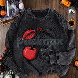 Women's Vintage Soft Pullover Sweatshirt – Cozy Casual Garment-Dyed Crewneck