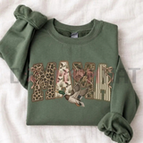 Preppy Camo Duck Hunting Mama Fleece Sweatshirt
