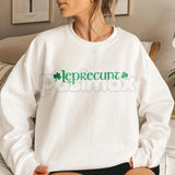 Retro Leprecunt Women's Baby Tee – Vintage 70s St. Patrick's Day T-Shirt & Sarcastic Irish Crop Top