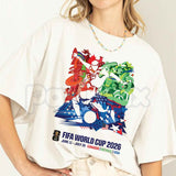 FIFA World Cup 2026 Event Poster T-Shirt – Official Tournament Commemorative Soccer Graphic Tee for Men & Women