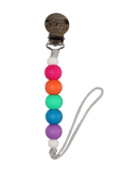 Pacifier Clip // Summer Rainbow