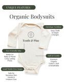 Half Birthday Organic Bodysuit Long Sleeve