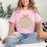 Lace Turkey Thanksgiving Graphic T-Shirt