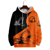 Scaffold Surge Hoodie – Realistic High-Visibility Scaffolder Graphic Hoodie