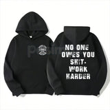 Work Harder Skull Shirt – Gritty Relentless Grinder Hoodie & Streetwear Men's Father's Day Sweatshirt