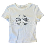 Give ICE The Finger Embroidered Tee – Unisex T-Shirt & Baby Tee, Political Activist Apparel, Bold Statement Shirt