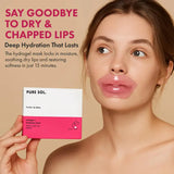 PURE SOL. Beauty Pucker Up Baby Cherry Blossom Hydrogel Collagen Lip Mask - 6 Single packs